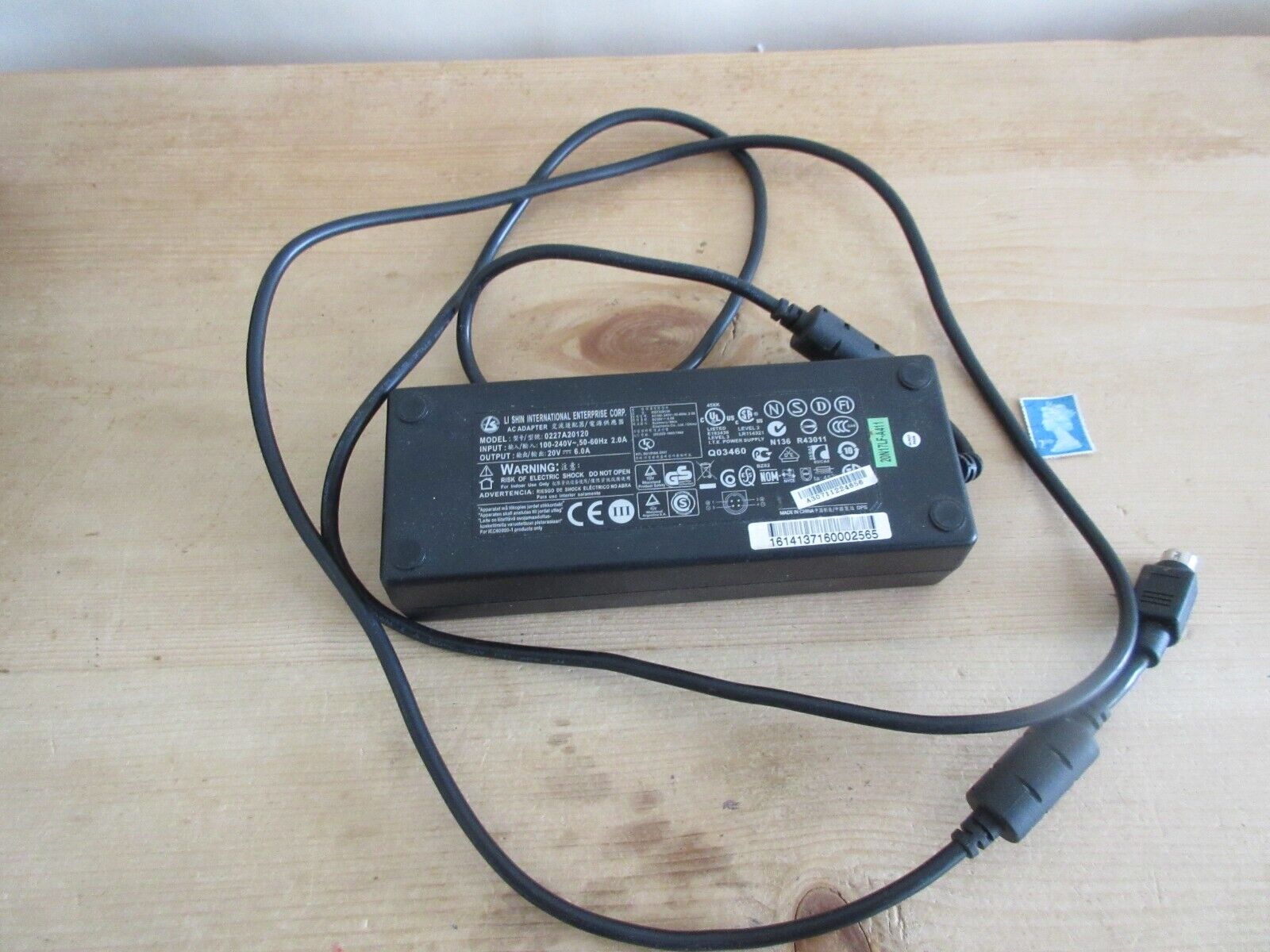 *Brand NEW* Original Li Shin 20V 6A 120W AC Adapter 0227A20120 Charger Notebook POWER Supply